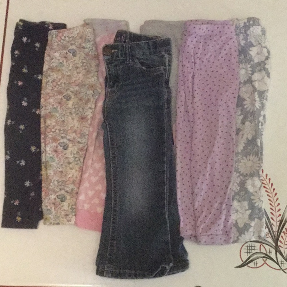 Girls toddler pants bundle